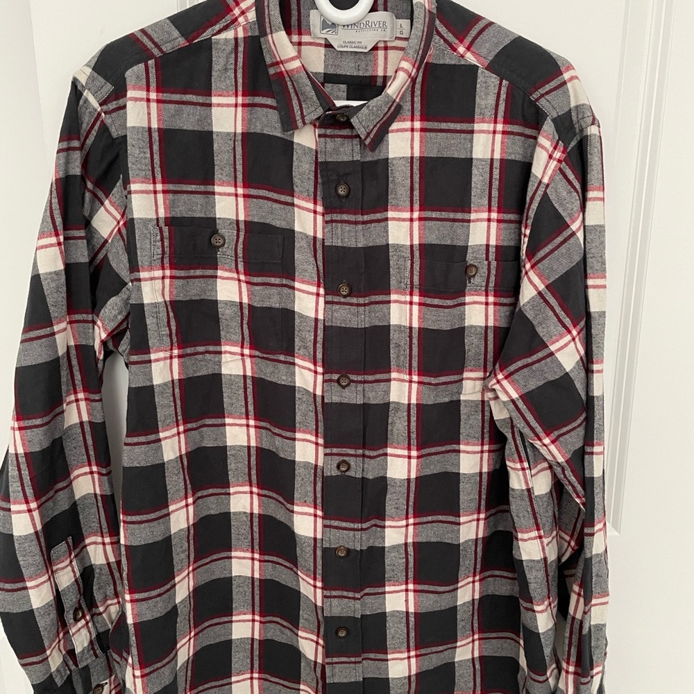 Wind river plaid flannel shirt